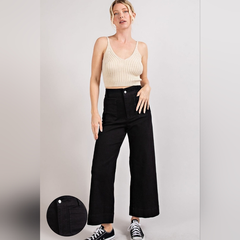 Soft Wash Wide Leg Pants - eesome